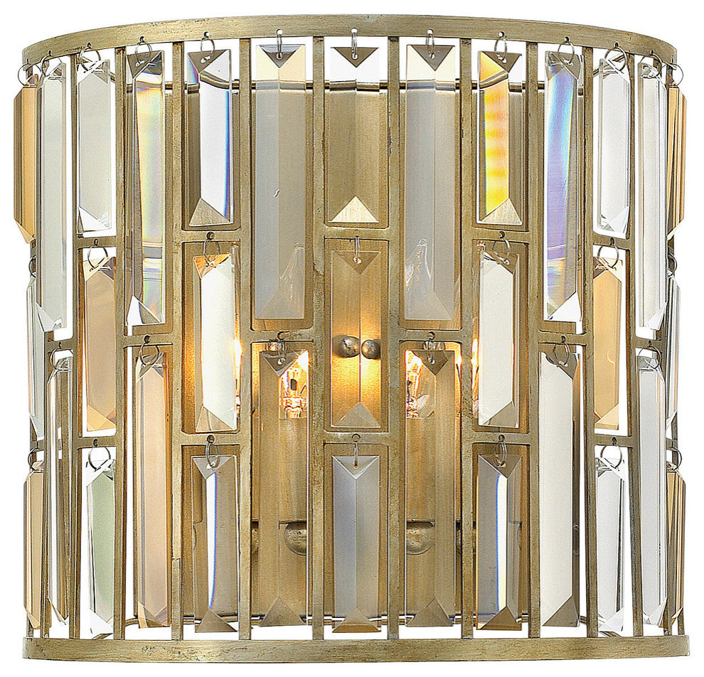 Hinkley Gemma Sconce 2-Light Sconce, Silver Leaf*
