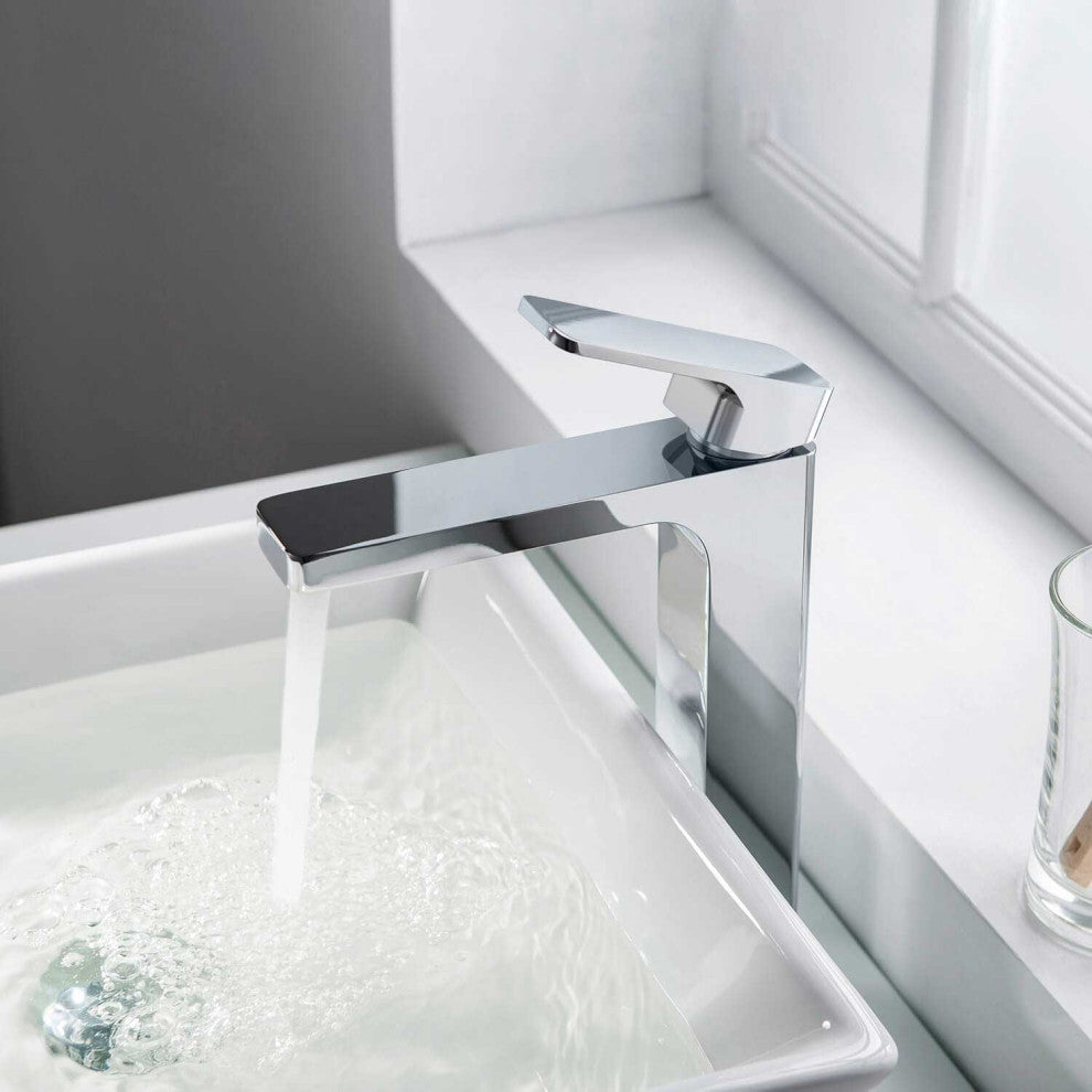 Blaze-T Single Handle Bathroom Vessel Sink Faucet, Chrome