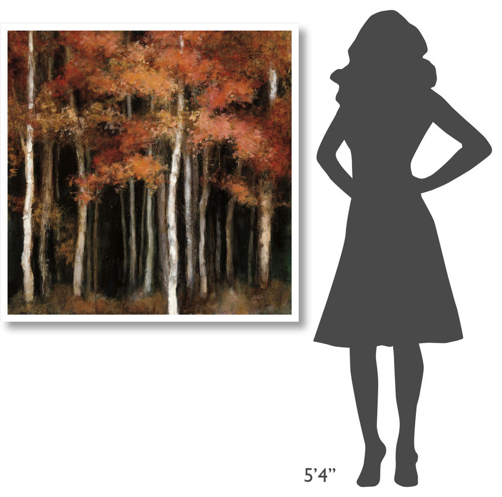 "October Woods" Digital Paper Print by Julia Purinton, 42"x42"