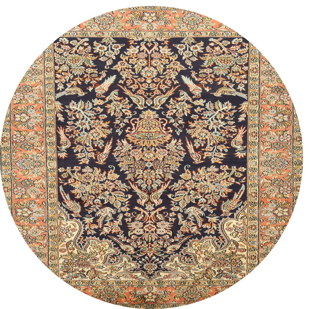 Ahgly Company Indoor Round Traditional Area Rugs, 4' Round