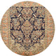 Ahgly Company Indoor Round Traditional Area Rugs, 4' Round