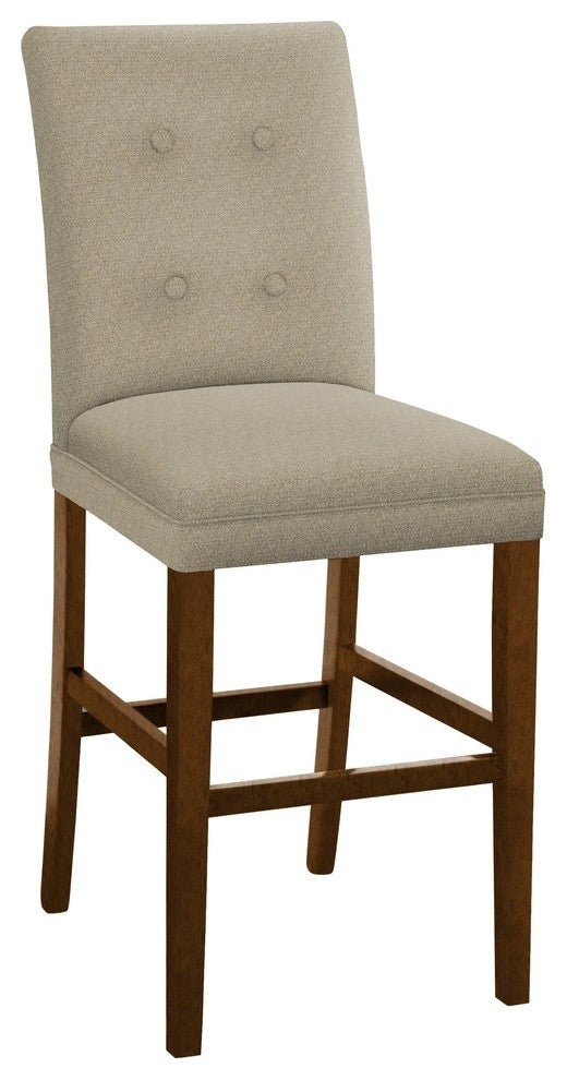Modern Hekman Woodmark Sharon Bar Stool, Dash Linen