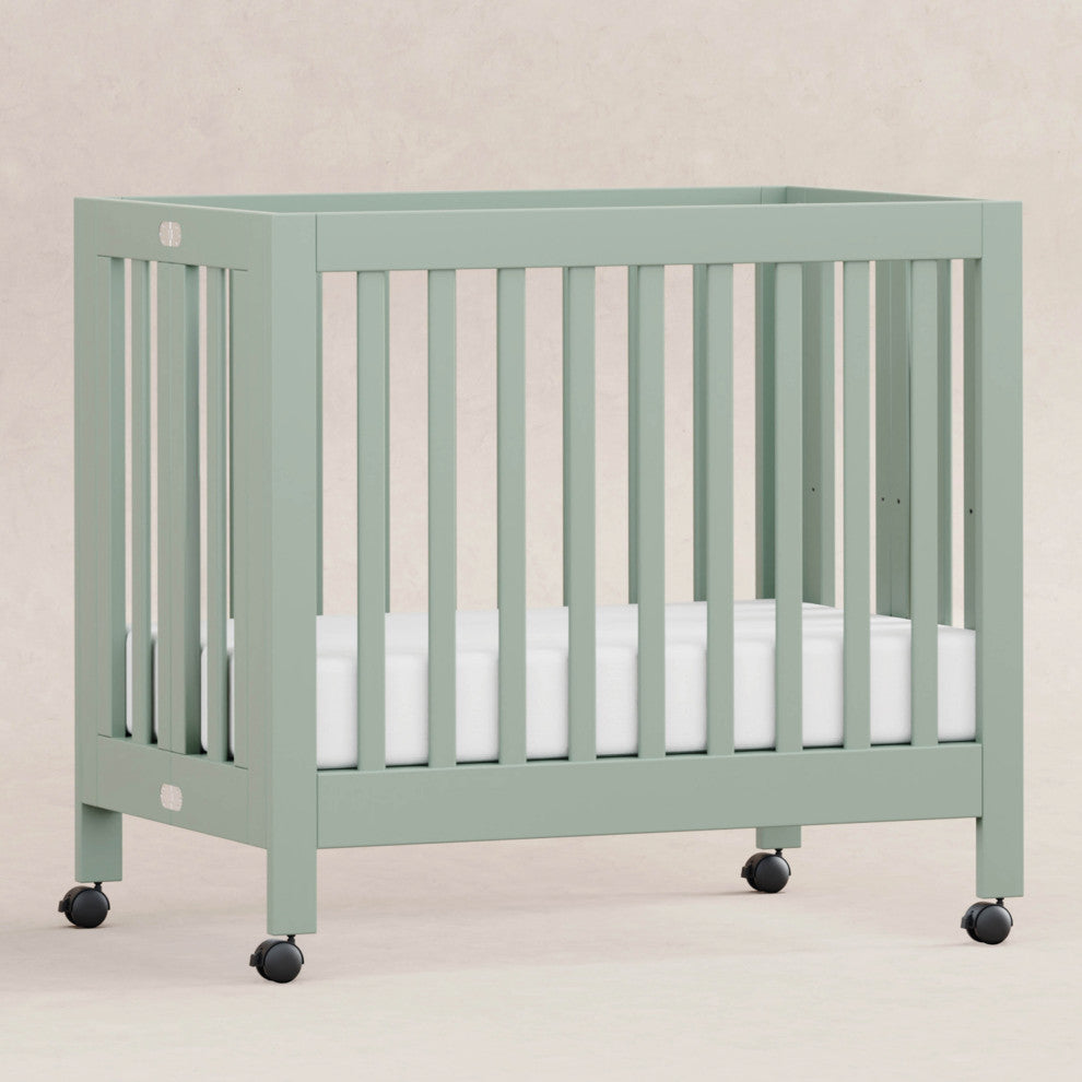 Origami Mini Crib, Light Sage