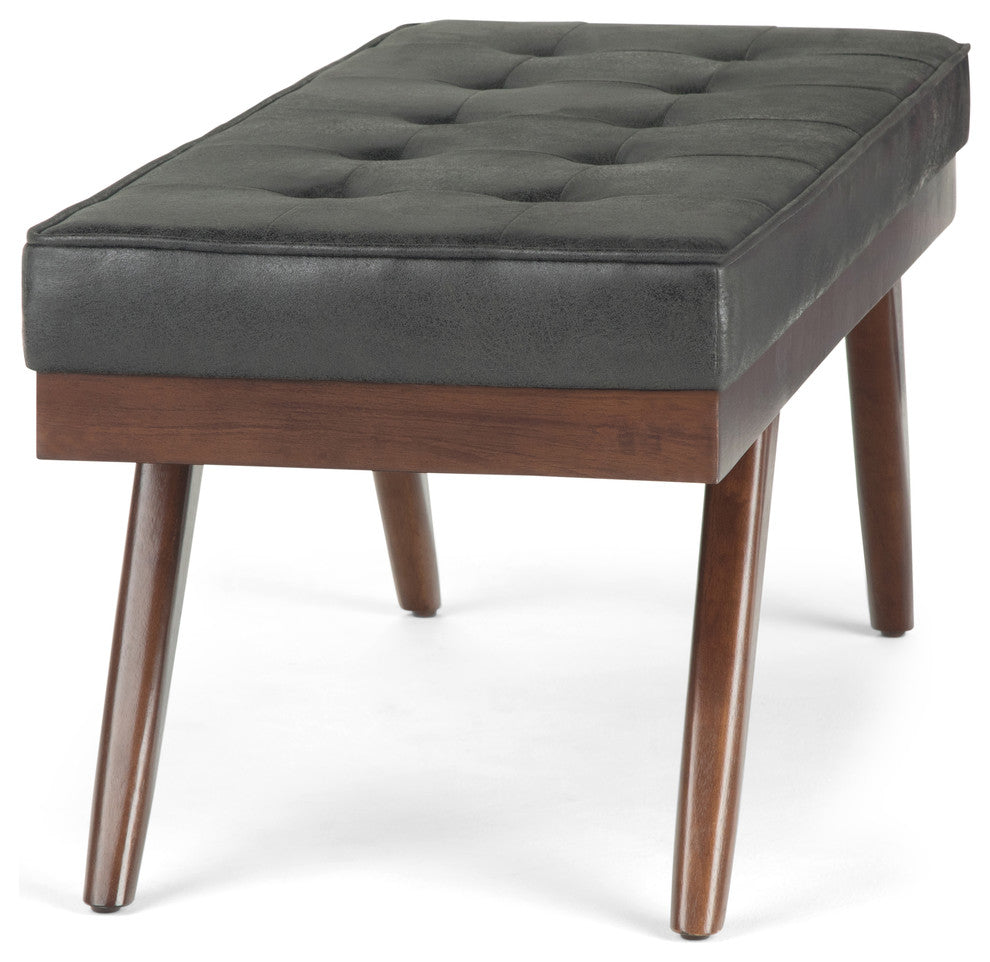 Pierce Mid Century Ottoman Bench