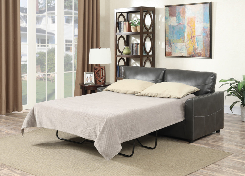 Vaughn Sleeper Sofa, Charcoal Gray, Full