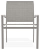 Bazza Sling Stackable Outdoor Dining Chair, Deacon/Warm Gray