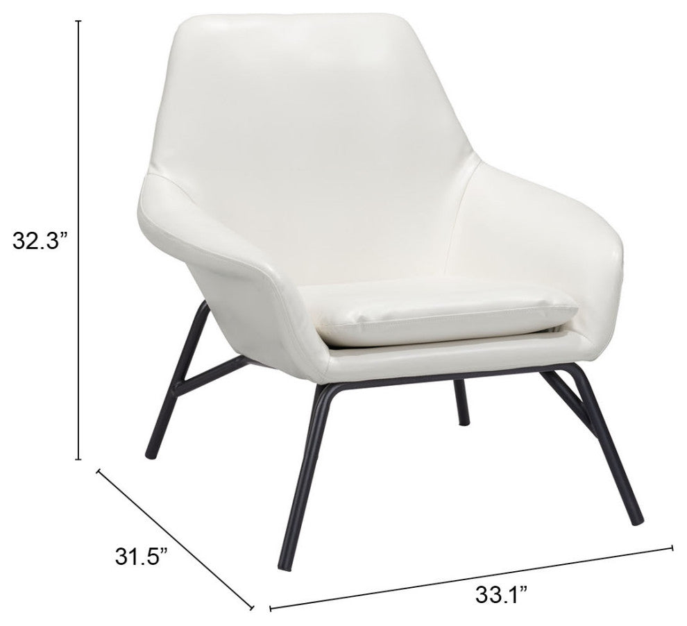 Javier Accent Chair White