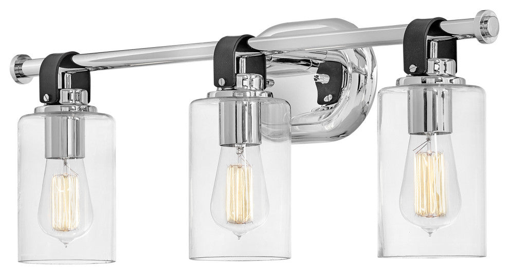 Hinkley Lighting 52883 Halstead 3 Light 24"W Bathroom Vanity - Chrome