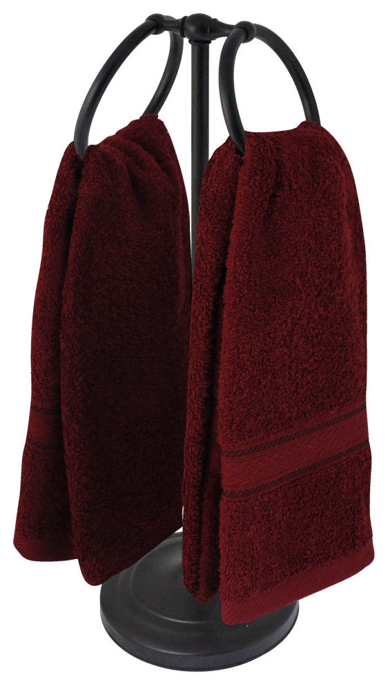 MODONA's 17" Counter Top Hand Towel Ring, Rubbed Bronze