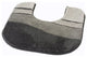 Anthracite Gray Unique Oval Non Slip Washable Bathroom Rug, Siesta, Pedestal