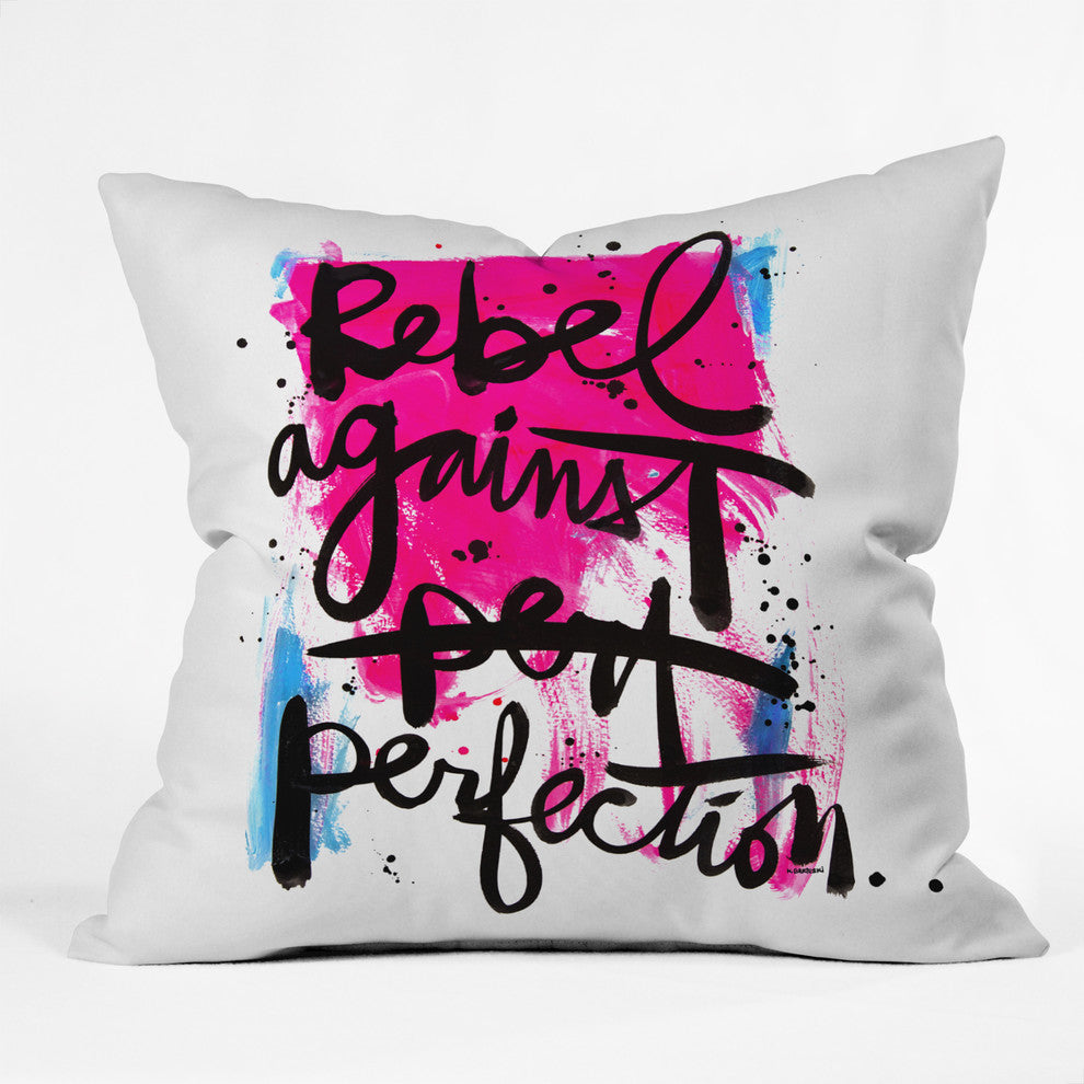 Deny Designs Kal Barteski Rebel Against Perfection Outdoor Throw Pillow