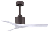 Matthews Fan, Nan Ceiling Fan, Textured Bronze, 42", Matte White
