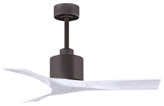 Matthews Fan, Nan Ceiling Fan, Textured Bronze, 42", Matte White