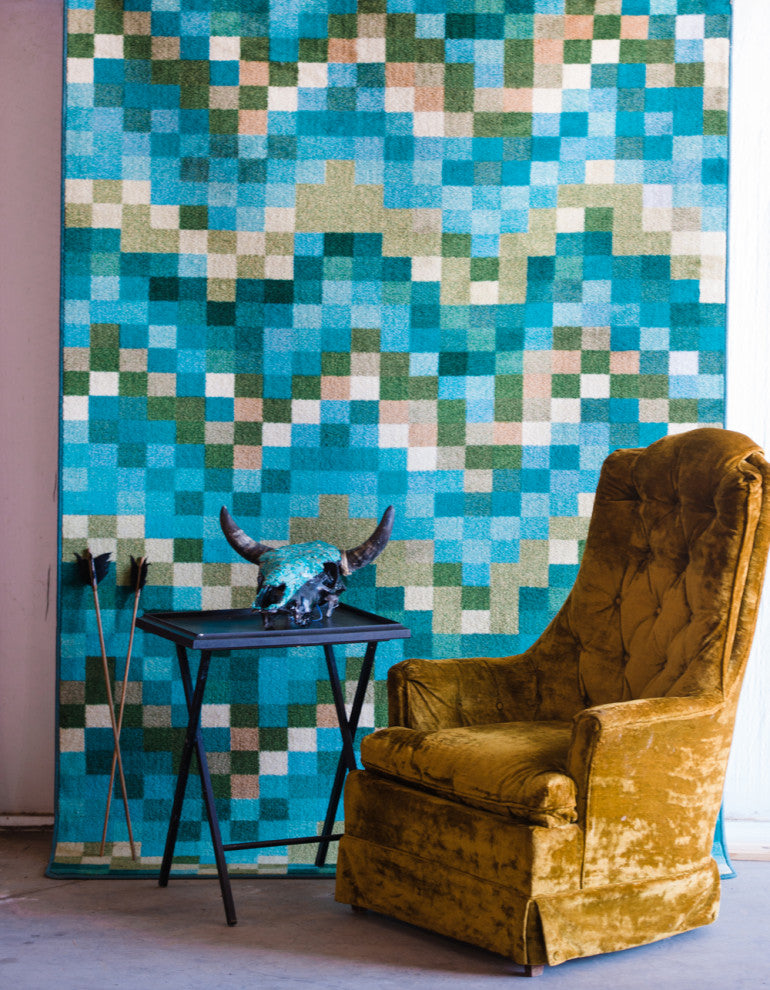 Spa Tiles, Aqua, 4'x5'
