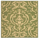 Safavieh Courtyard Cy2663-1E06 Olive, Natural Area Rug, 7'x7' Square
