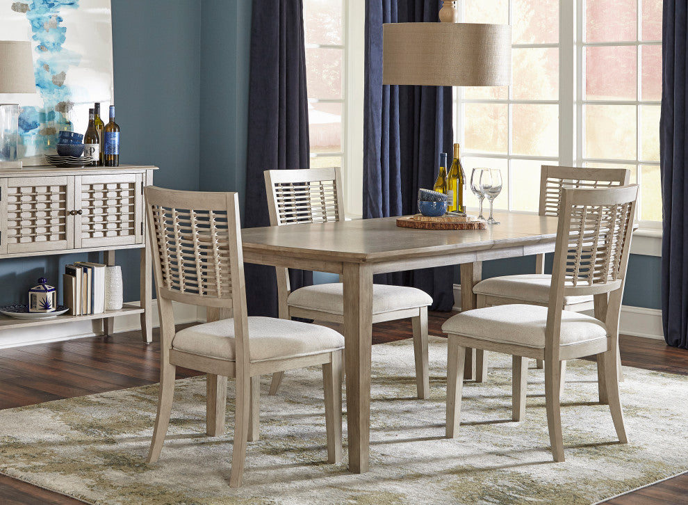 Hillsdale Ocala Wood Rectangle Dining Table With 4 Wood Chairs