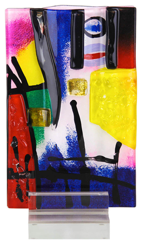 Lines In Color Bud Vase, 5"x9"