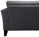 Savannah Leather Loveseat, Blue