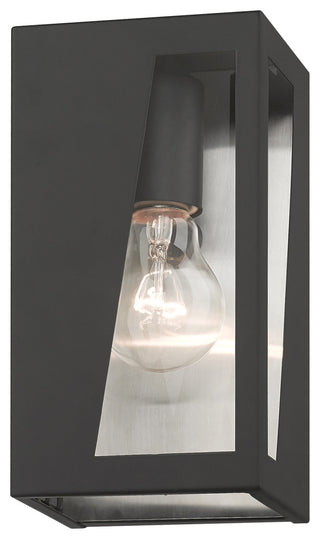 Livex Lighting Forsyth 1-Light Black Outdoor Small Wall Lantern