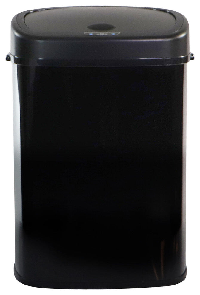 50-Liter / 13.2-Gallon Trash Can With Sensor Lid, Black