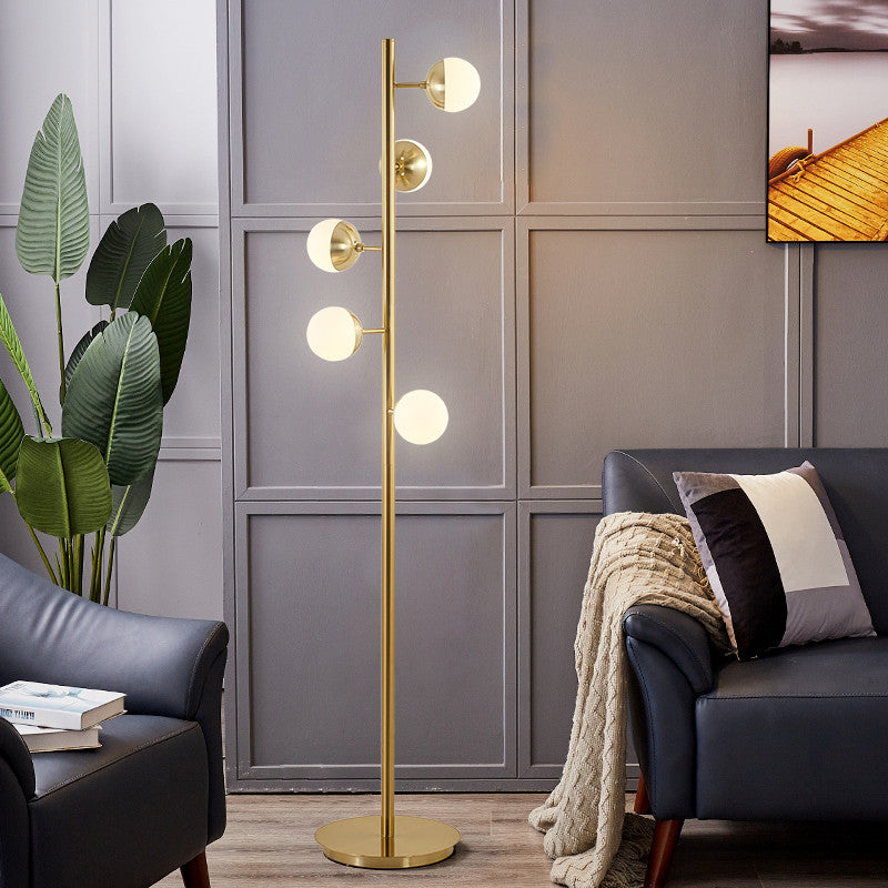 Gold Orb Floor Lamp