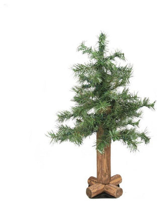 2' Traditional Mixed Green Woodland Alpine Artificial Christmas Tree,  Unlit