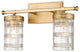 Zlite 344-2V-HG 2-Light Vanity, Clear