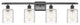 Innovations 516-4W-OB-G1113-LED 4-Light Bath Vanity Light, Oil Rubbed Bronze