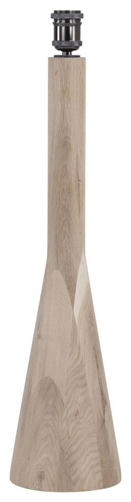 Modern Raw Oak Table Lamp
