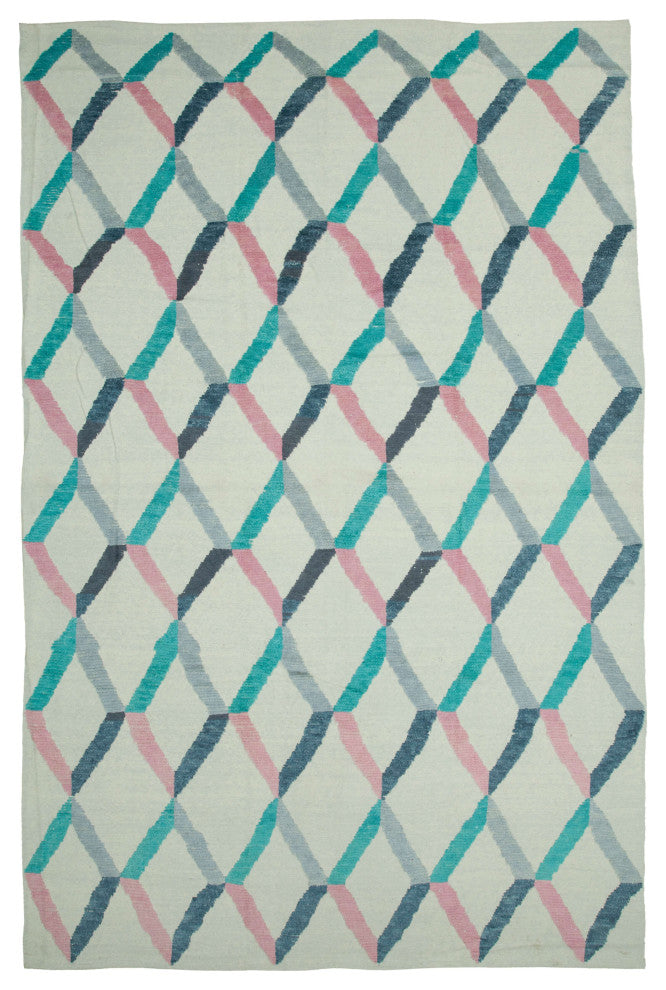 Rug N Carpet - Handmade Decorative 9' 0'' x 13' 8'' Moroccan Area Rug