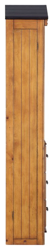 Acme Tree House Bookcase Cabinet Rustic Oak