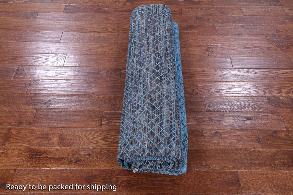8' 3" X 10' 4" Savannah Grass Hand Knotted Wool Rug - Q13211