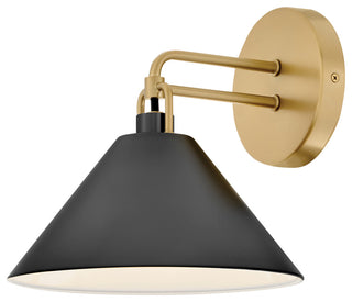 Lark Milo Small Single Light Sconce, Lacquered Brass