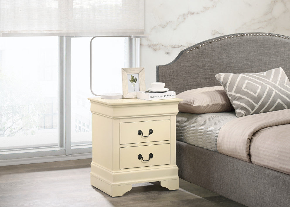 Louisphillipe Nightstand, Beige