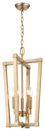 5-Light 13" Pendant, Modern Gold