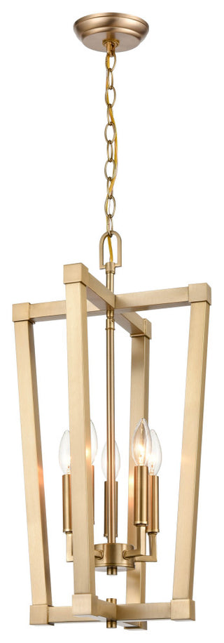 5-Light 13" Pendant, Modern Gold