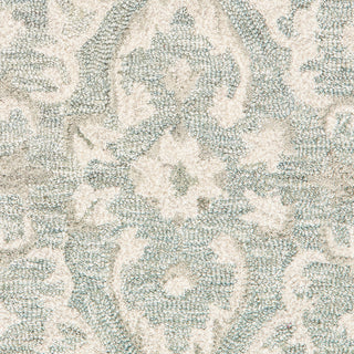 Sea Green Medallion Area Rug, 5'x8'