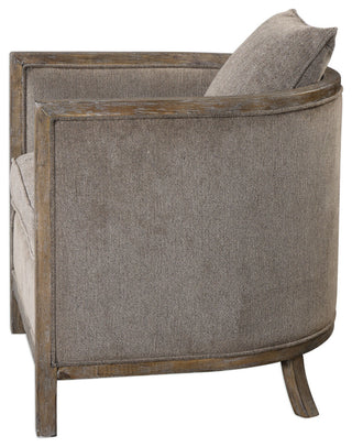 Uttermost 23359 Viaggio 29 Inch Tall Wood Framed Arm Chair - Grey