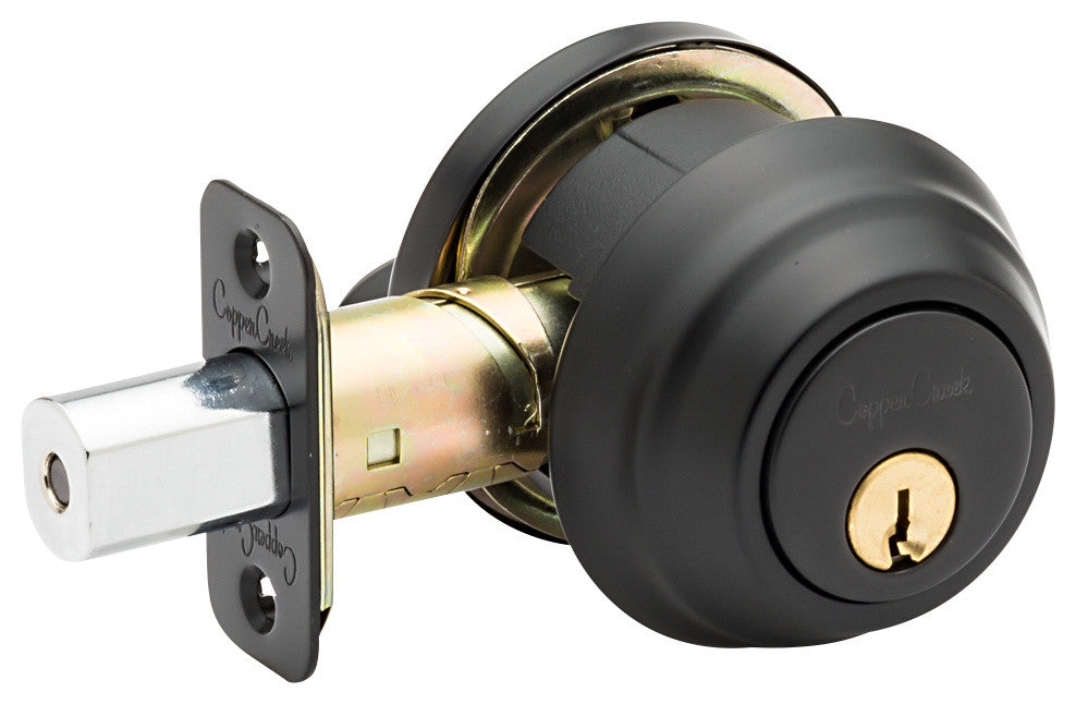 Front Removable Cylinder Deadbolt, Black