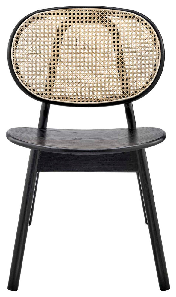 Malina Wood Dining Side Chair, Black