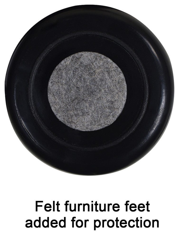 Riley 16" Round Footstool Ottoman, Olive Green Performance Velvet