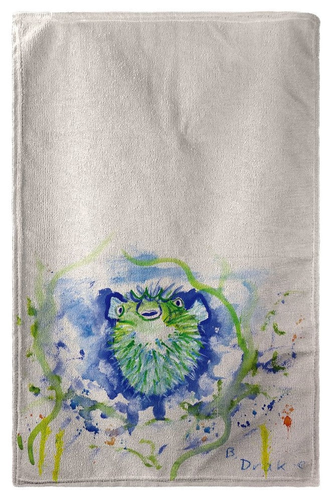 Betsy Drake Spiny Puffer Beach Towel