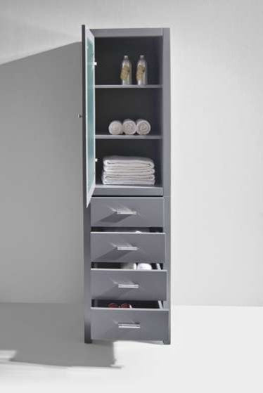 Wellmont 20" Linen Cabinet, Gray