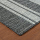 Maryland Blessy Indoor/Outdoor Area Rug, Gray, 6'6" x 9'10", Striped