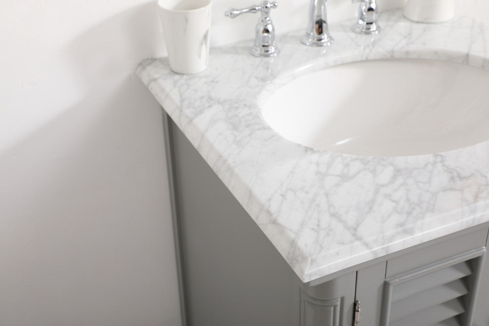Home Living 24" Single Bathroom Vanity, Gray
