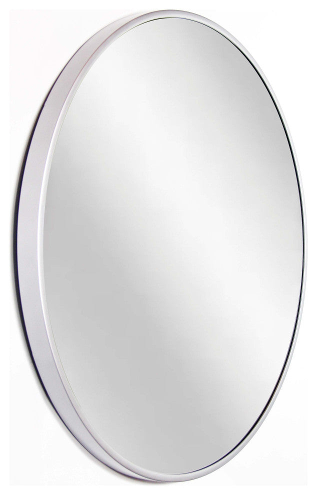 Plata 21" Matte Silver Wall Mirror