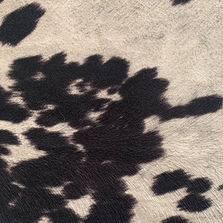 Plutus Black Cowhide Animal Luxury Throw Pillow, 20"x20"