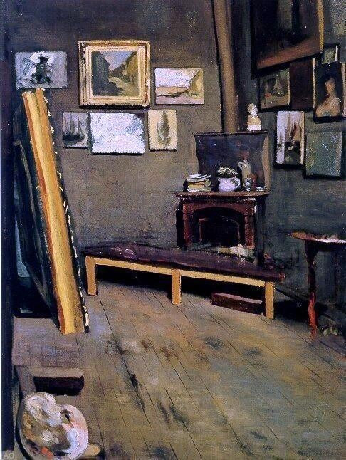 Jean Frederic Bazille Studio of the Rue Visconti Wall Decal Print