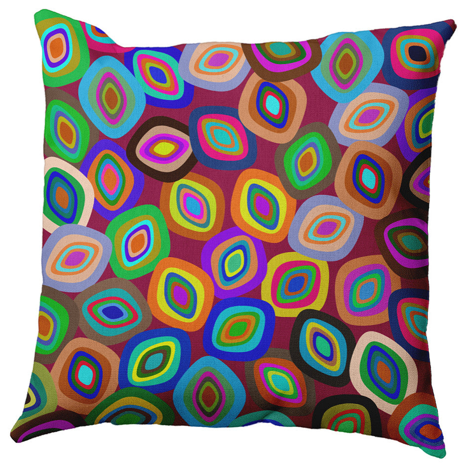 Modern Leaf Pile Accent Pillow