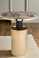 Taylor End Table, Brown and Gold